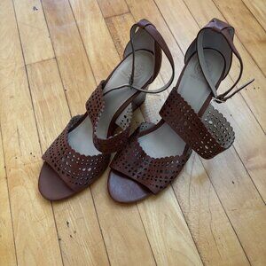 Tory Burch Sandal, 10.5, 3.5" Heel, Worn once, in Excellent Condition!